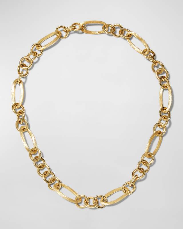 Jaipur Link 18K Yellow Gold Mixed Link Necklace